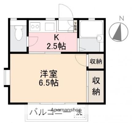 コーポテンリバー 103｜香川県高松市西町(賃貸アパート1K・1階・21.56㎡)の写真 その2