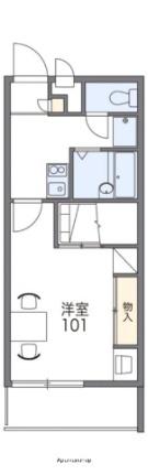 レオパレスクレール勝賀 107｜香川県高松市鬼無町藤井(賃貸アパート1K・1階・23.18㎡)の写真 その2