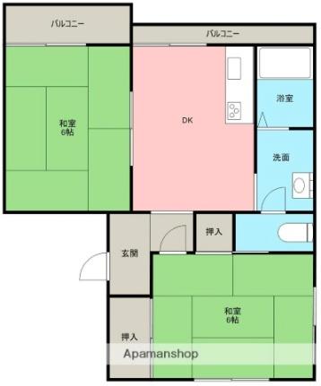 メゾン平成 G102｜香川県綾歌郡宇多津町新開(賃貸アパート2DK・1階・41.60㎡)の写真 その2