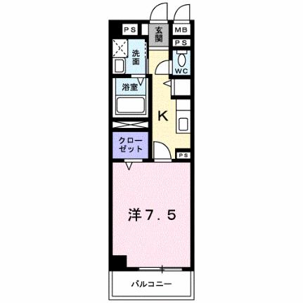 マルベル宇多津 206｜香川県綾歌郡宇多津町浜三番丁(賃貸マンション1K・2階・27.77㎡)の写真 その2