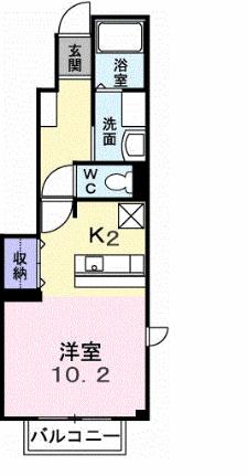 カサ・デル・ブリッサ 101｜香川県綾歌郡宇多津町浜二番丁(賃貸アパート1R・1階・33.15㎡)の写真 その2