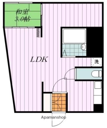 第一熊野ビル 305｜愛媛県松山市立花３丁目(賃貸マンション1LDK・3階・44.37㎡)の写真 その2