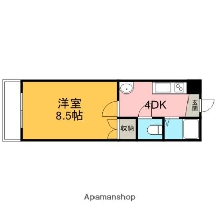 道後今市マンション 303｜愛媛県松山市道後今市(賃貸マンション1K・3階・23.30㎡)の写真 その2