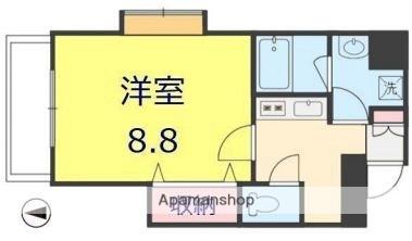 フェリス 205 ｜ 愛媛県松山市松前町２丁目（賃貸マンション1K・2階・29.13㎡） その2