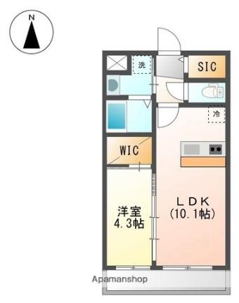 ソンリッサ　小坂 207｜愛媛県松山市小坂４丁目(賃貸アパート1LDK・2階・36.00㎡)の写真 その2