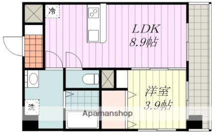 ＩＬＭａｒｅ柳井町 303｜愛媛県松山市柳井町１丁目(賃貸マンション1LDK・3階・32.63㎡)の写真 その2