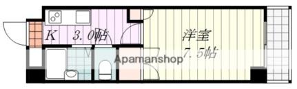 湯渡マンション 402｜愛媛県松山市湯渡町(賃貸マンション1K・4階・23.80㎡)の写真 その2