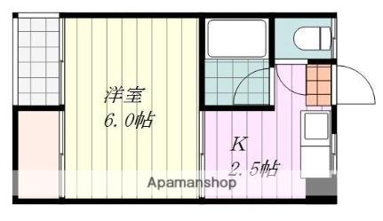 野中ビル ｜愛媛県松山市鉄砲町(賃貸マンション1K・3階・19.62㎡)の写真 その2