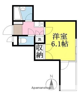 ＳＵＮＲＩＳＥ豊坂 208｜愛媛県松山市湊町４丁目(賃貸マンション1K・2階・21.40㎡)の写真 その2