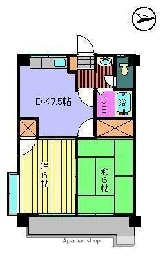 メゾン大塚 601｜愛媛県松山市空港通２丁目(賃貸マンション2DK・6階・40.50㎡)の写真 その2