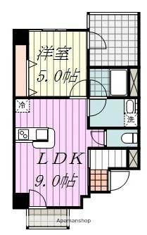 アリビオ歩行町 801｜愛媛県松山市歩行町２丁目(賃貸マンション1LDK・8階・42.17㎡)の写真 その2