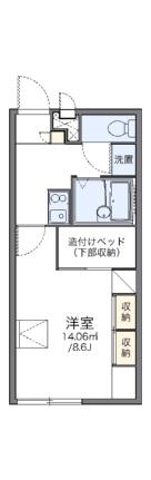 レオパレスいずみ 205｜愛媛県松山市和泉南３丁目(賃貸アパート1K・2階・23.18㎡)の写真 その2