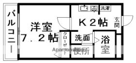 愛媛県伊予市下吾川（賃貸マンション1K・2階・24.70㎡） その2