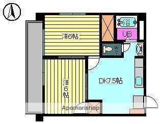 ポピーハイツ ｜愛媛県松山市小坂４丁目(賃貸マンション2DK・3階・38.88㎡)の写真 その2