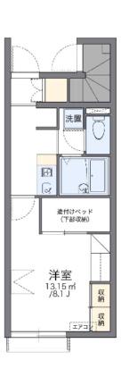 レオパレス蒼　II 108｜愛媛県松山市古川南２丁目(賃貸アパート1K・1階・23.61㎡)の写真 その2