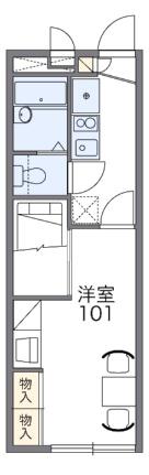 レオパレスエクレール松山 103｜愛媛県松山市針田町(賃貸アパート1K・1階・22.35㎡)の写真 その2