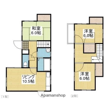 愛媛県松山市今在家１丁目(賃貸一戸建3LDK・2階・50.00㎡)の写真 その2