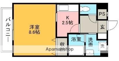 ロイヤルビラ南小坂  ｜ 愛媛県松山市小坂１丁目（賃貸マンション1K・3階・29.20㎡） その2