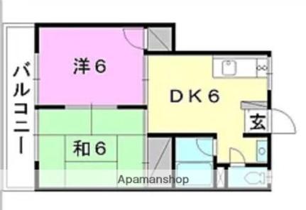 ジャック＆ベティー本町 ｜愛媛県松山市本町３丁目(賃貸マンション2DK・3階・59.50㎡)の写真 その2