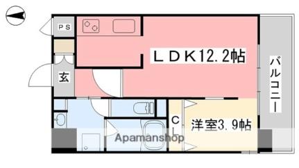 アーバン松前町 ｜愛媛県松山市松前町３丁目(賃貸マンション1LDK・4階・36.46㎡)の写真 その2