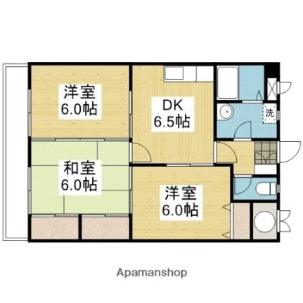 エクシード久万ノ台 ｜愛媛県松山市久万ノ台(賃貸マンション3DK・3階・56.70㎡)の写真 その2