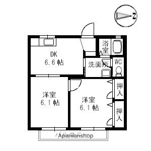 ディアス余戸　Ａ棟 ｜愛媛県松山市余戸中６丁目(賃貸アパート2DK・2階・39.57㎡)の写真 その2