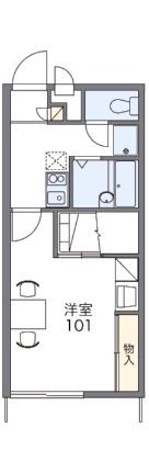 レオパレスグランドカメリアII 206｜愛媛県松山市居相４丁目(賃貸アパート1K・2階・23.18㎡)の写真 その2