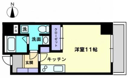 愛媛県松山市本町２丁目(賃貸マンション1R・6階・29.60㎡)の写真 その2