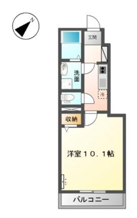 ジ　アパートメント 105 ｜ 高知県高知市大津乙（賃貸アパート1K・1階・31.57㎡） その2