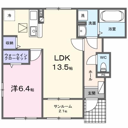 コンフォール 101｜福岡県糟屋郡粕屋町大字阿惠(賃貸アパート1LDK・1階・50.87㎡)の写真 その2