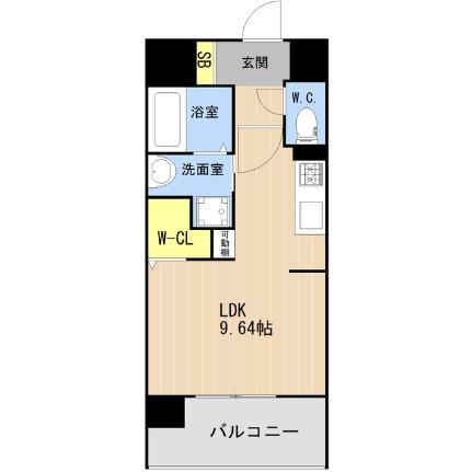 ＬＩＢＴＨ箱崎駅前 802｜福岡県福岡市東区箱崎３丁目(賃貸マンション1R・8階・27.37㎡)の写真 その2