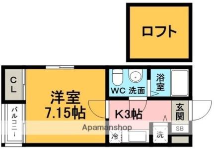 Ａｔｔｉｃ　Ｔ．Ｔ 203 ｜ 福岡県福岡市東区多の津５丁目（賃貸アパート1K・2階・24.54㎡） その2