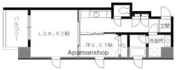 福岡市地下鉄七隈線 薬院大通駅 徒歩6分の賃貸マンション 10階1LDKの間取り