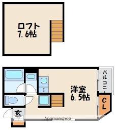 ｒｅｐｏｓｅ桜並木 3階ワンルームの間取り