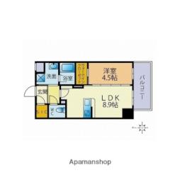 ファーメリー那珂 9階1LDKの間取り