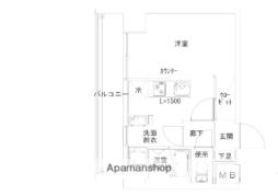 Ｌｅ　ｍａｇｎｏｌｉａ住吉 7階ワンルームの間取り