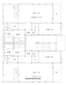 クレスコート 102｜福岡県春日市上白水９丁目(賃貸アパート1LDK・1階・34.46㎡)の写真 その2