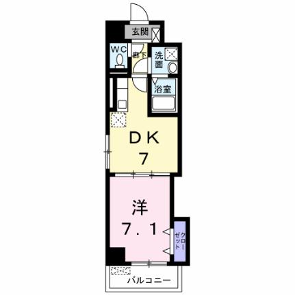 ペリカンハウス福重 304｜福岡県福岡市西区石丸４丁目(賃貸マンション1DK・3階・34.46㎡)の写真 その2