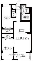 西鉄天神大牟田線 春日原駅 徒歩11分の賃貸マンション 2階2LDKの間取り