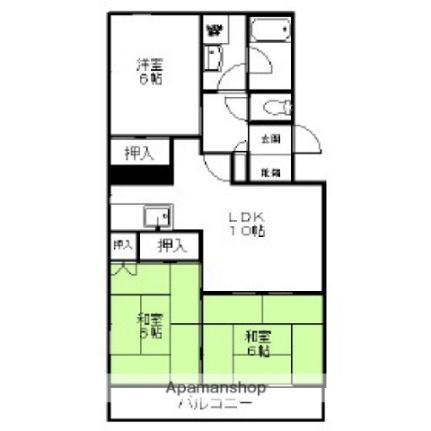 イーストパレス88 102｜福岡県福岡市東区八田１丁目(賃貸マンション3LDK・1階・65.00㎡)の写真 その2