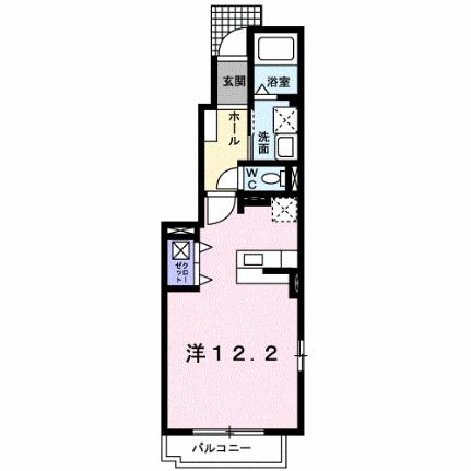 ブルー・マウンテン 101｜熊本県熊本市東区健軍１丁目(賃貸アパート1R・1階・32.90㎡)の写真 その2