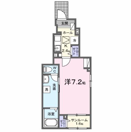 フォルセティ 101｜熊本県熊本市南区野口４丁目(賃貸アパート1K・1階・35.68㎡)の写真 その2