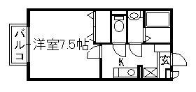 カジュプレーン 106 ｜ 熊本県熊本市東区健軍本町（賃貸アパート1K・1階・26.71㎡） その2