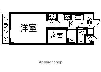 チャレンジハウス 206｜熊本県玉名市中(賃貸マンション1K・2階・23.20㎡)の写真 その2