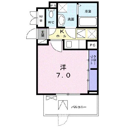 シャンゼリゼ 303｜熊本県八代市松江町(賃貸アパート1K・3階・25.83㎡)の写真 その2