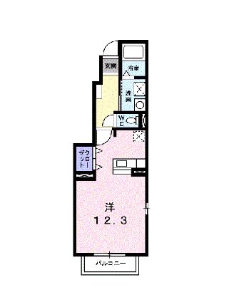 グランドソレイユ 101 ｜ 熊本県八代市松崎町（賃貸アパート1R・1階・32.90㎡） その2