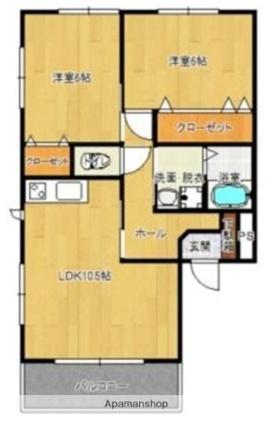 末吉大丸マンションＢ棟 301｜鹿児島県曽於市末吉町諏訪方(賃貸マンション2LDK・3階・59.57㎡)の写真 その2