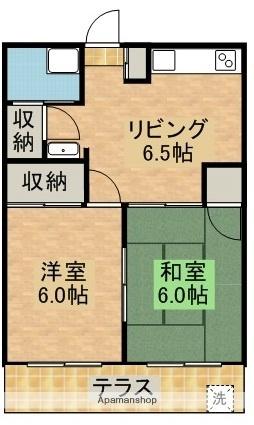 コーポサンパーク ｜宮崎県都城市栄町(賃貸マンション2DK・2階・39.75㎡)の写真 その2