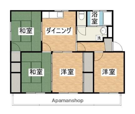 第1橋マンション ｜宮崎県宮崎市大塚町馬場崎(賃貸マンション4DK・4階・65.00㎡)の写真 その2