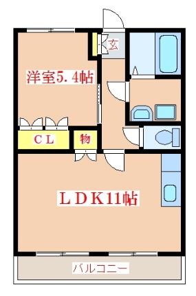 ステラルーチェ 107｜鹿児島県霧島市隼人町内山田３丁目(賃貸アパート1LDK・1階・41.04㎡)の写真 その2